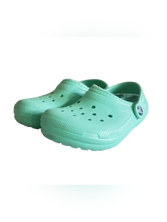 CROCS Other - Crocs Kids Classic Clog Slip On Shoes Summer Spring Lagoon Green Kids Jr Sz 6